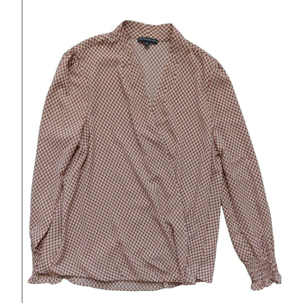 Women's Adrianna Papell Blouse Size M Brown Cream